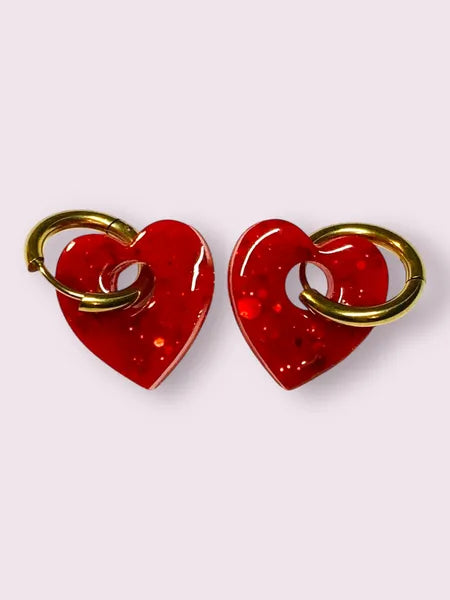 boucles d oreilles en resine fait main artisanales wendy goodies