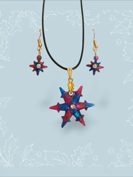 Parure spéciale Noël en résine