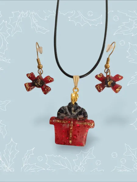 Parure spéciale Noël en résine