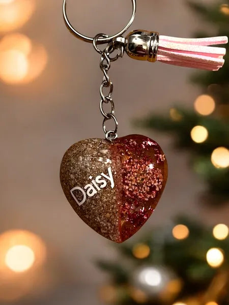 Porte cles en resine fait main artisanaux wendy goodies