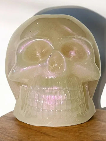 Décoration Tête de mort en résine 